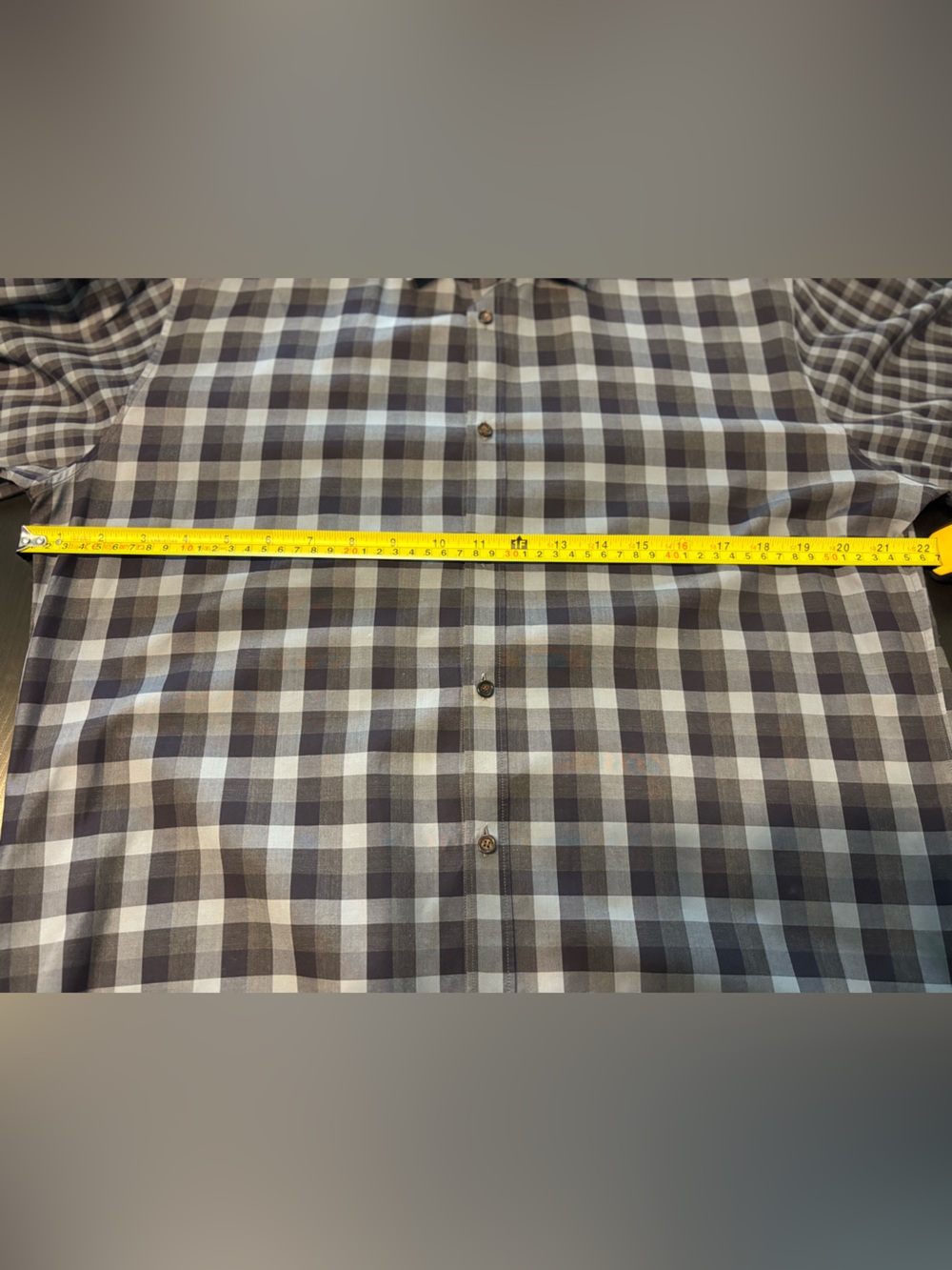 Burberry London Men's Blue/Gray Check Button-Down Shirt Size XL - Picture 5 of 6